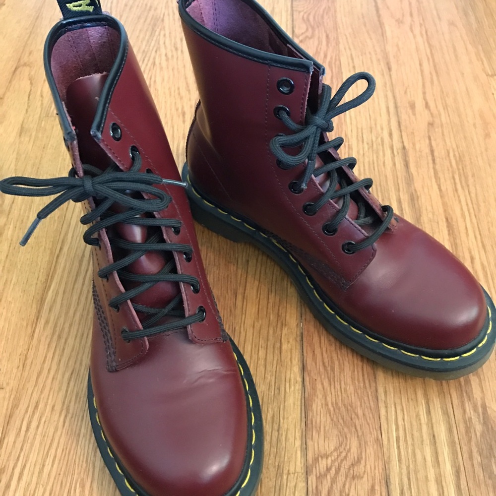 Maroon Doc Marten Airwalk Boots