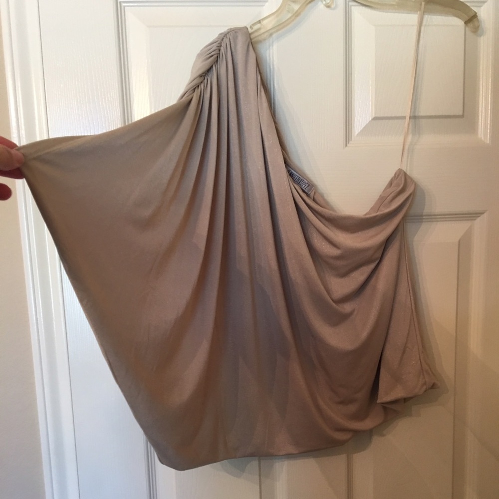 Gorgeous Shimmery 1 Shoulder Top Jennifer Lopez XL