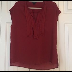 JCrew pleated Blouse
