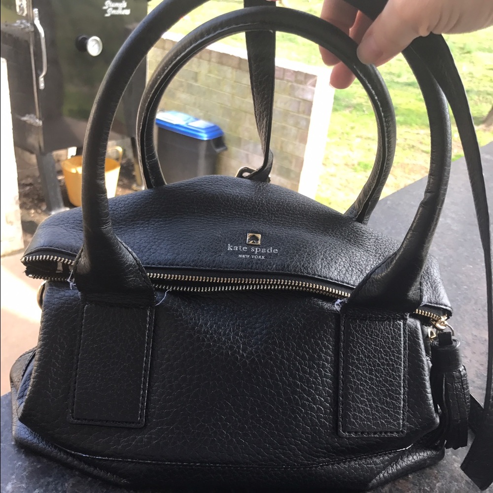 Kate Spade black leather handbag
