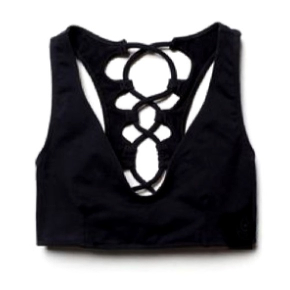 Lattice Back BRA Bralette YOGA Top Sports Movement - Picture 4 of 4