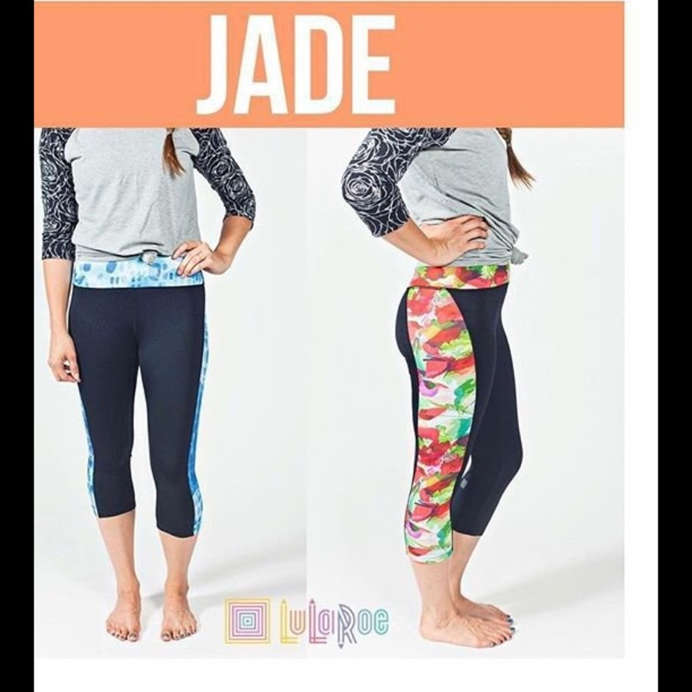 菉‍♀️LuLaRoe Jade noslip, stay put, active Capri - Picture 5 of 7