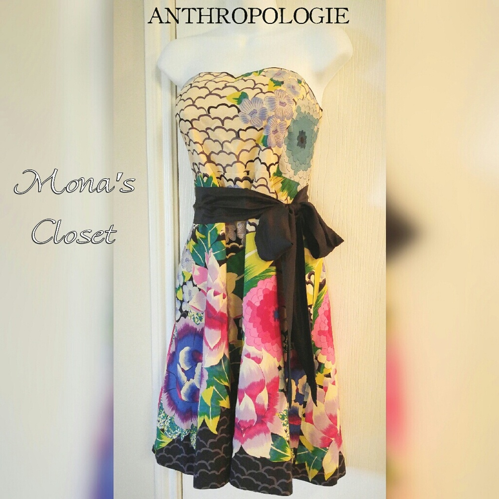 *Host Pick* Anthropologie Strapless Dress