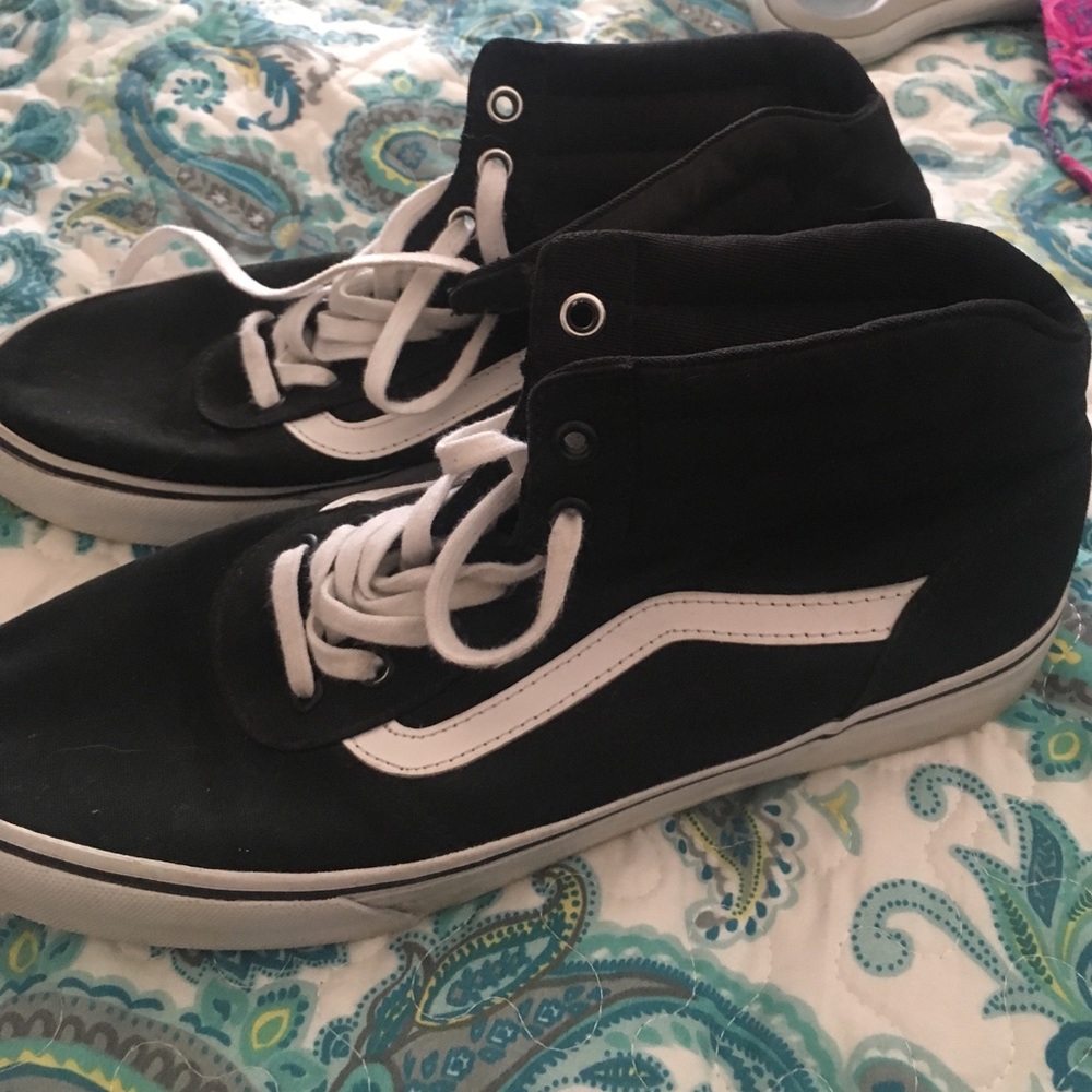 Vans high top B/W