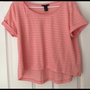 Peach crop top!