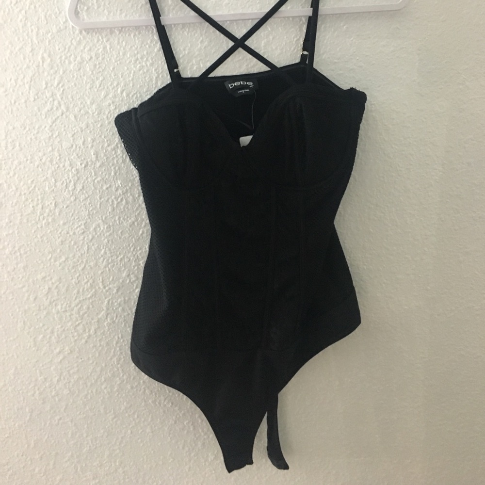 Bebe lace body suit