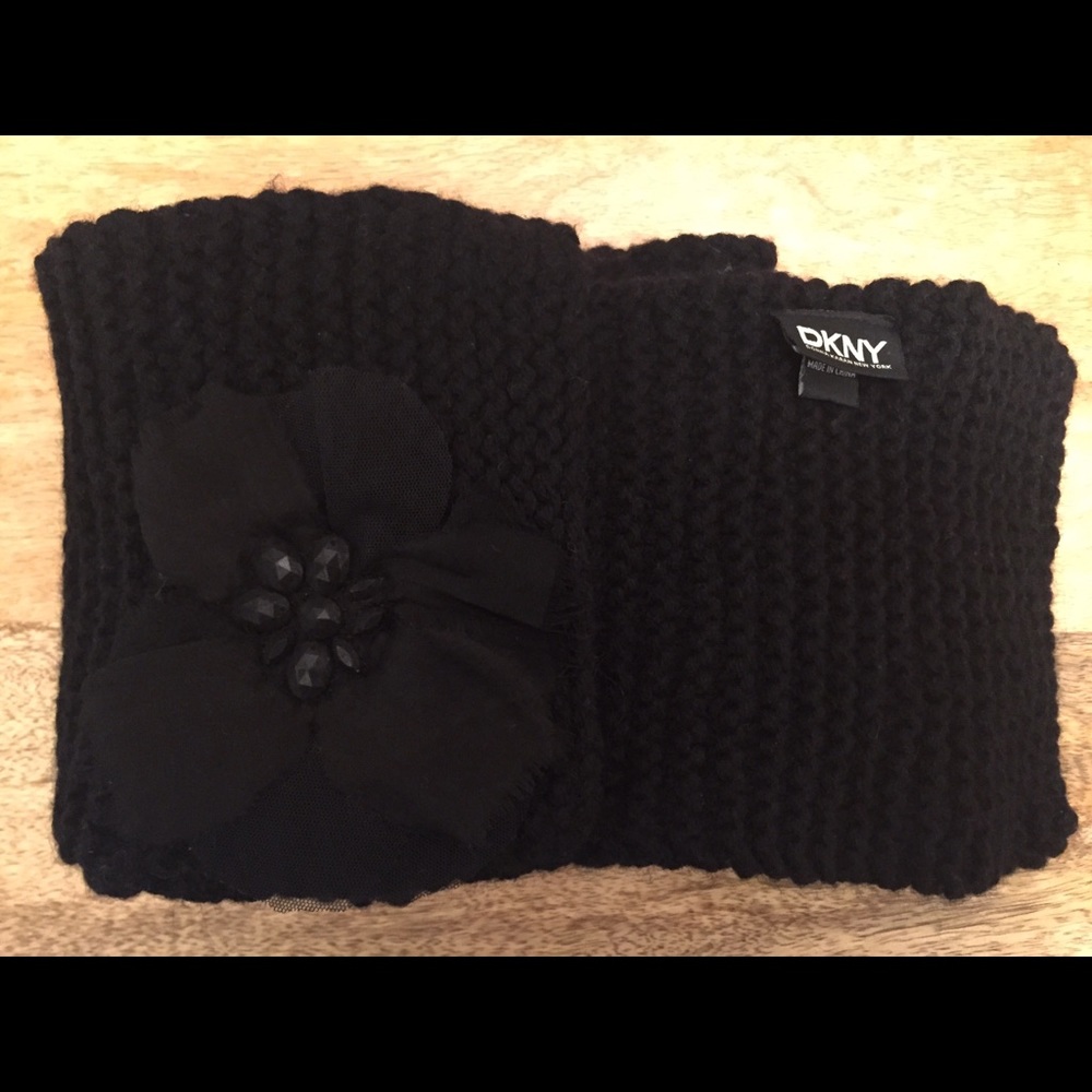 Embellished DKNY Wool Scarf