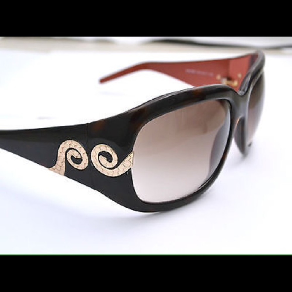 Roberto Cavalli Stato 390s Gold Snake Sunglasses