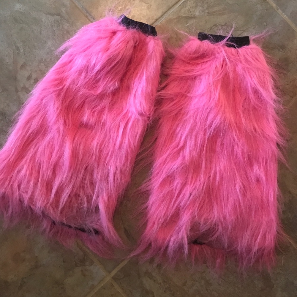 Pink leg warmers