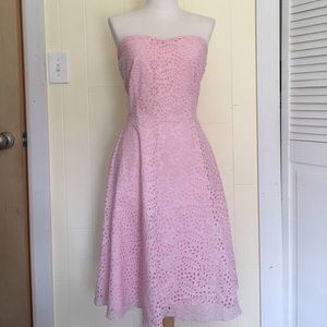 Cynthia Rowley pink eyelet dress