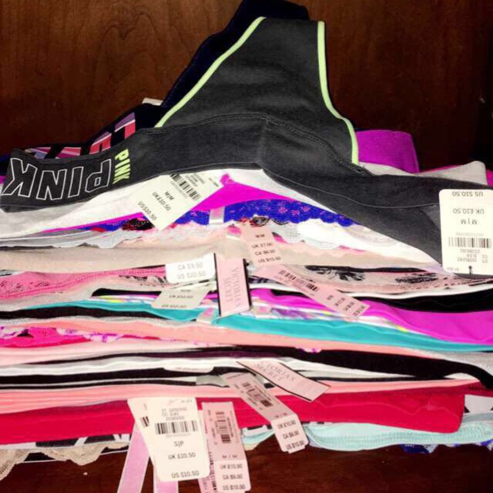 All VS panties size Medium:)