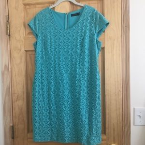 The limited blue lace dress