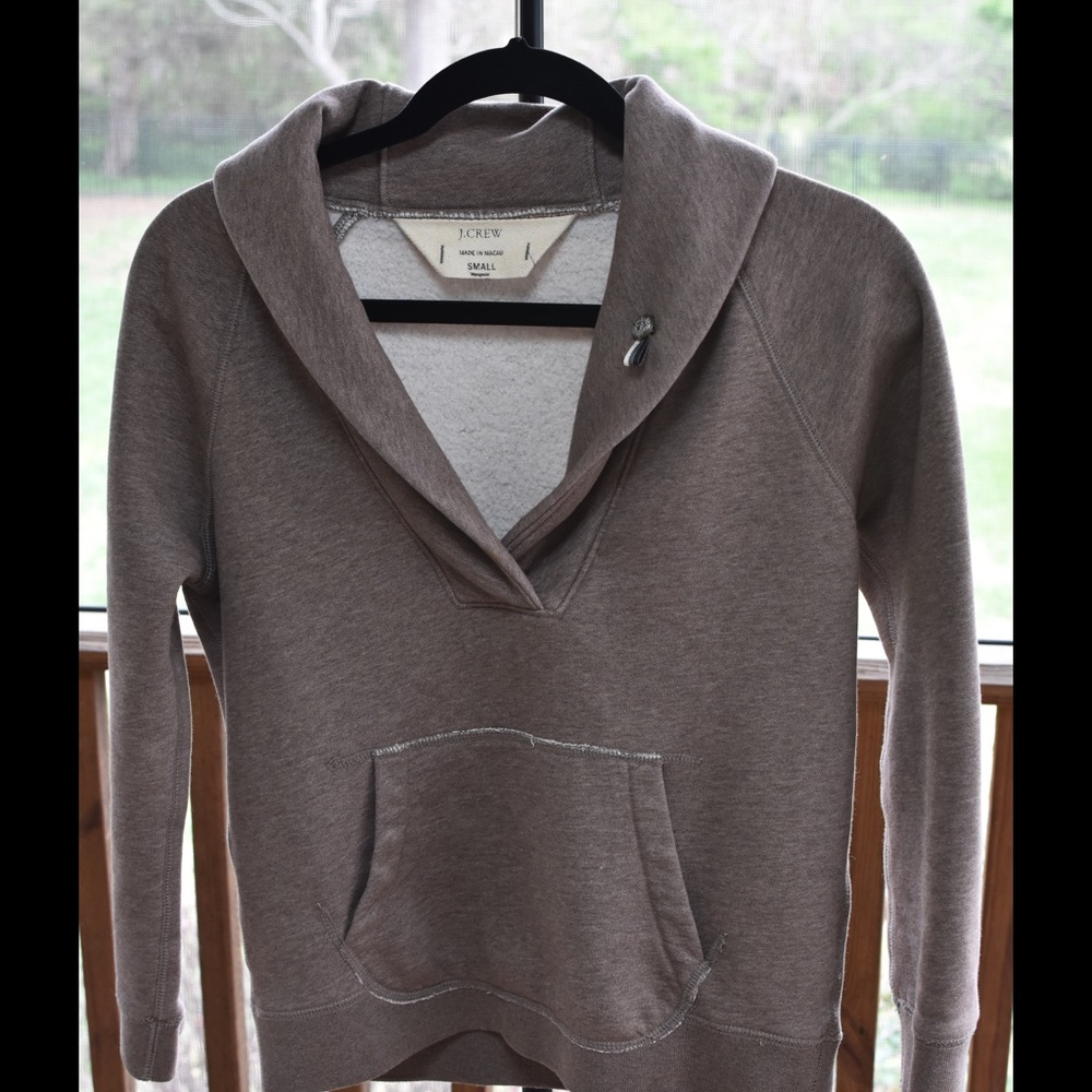 J Crew 3/4" sleeve sweatshirt