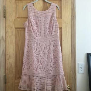 Antonio Melani light pink lace dress