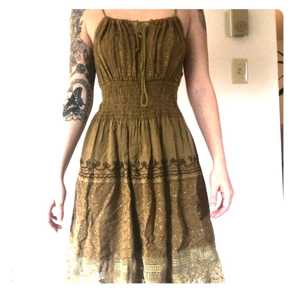 Boho hippie indie summer dress