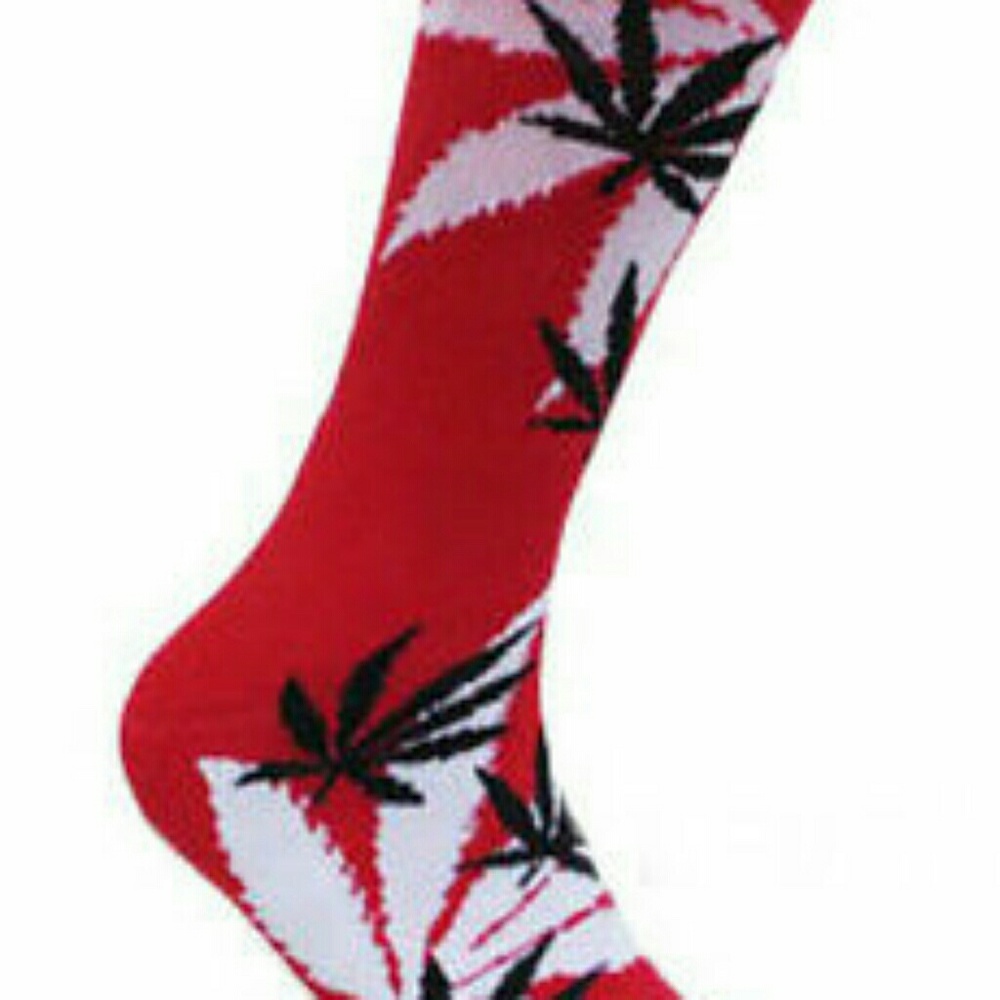 Marijuana Print Crew Socks