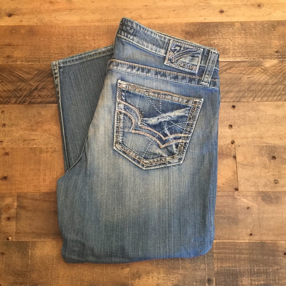 Big Star Distressed Jean Capri