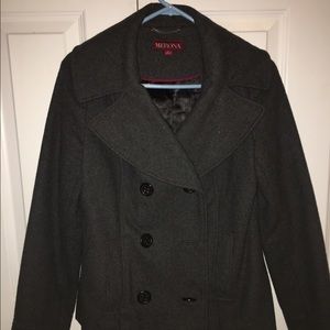 Dark gray pea coat