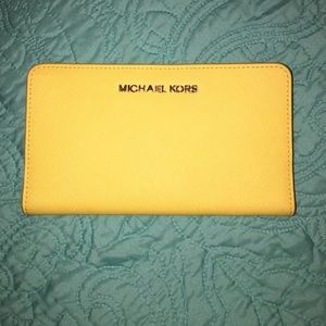 Yellow Snap Michael Kors Wallet