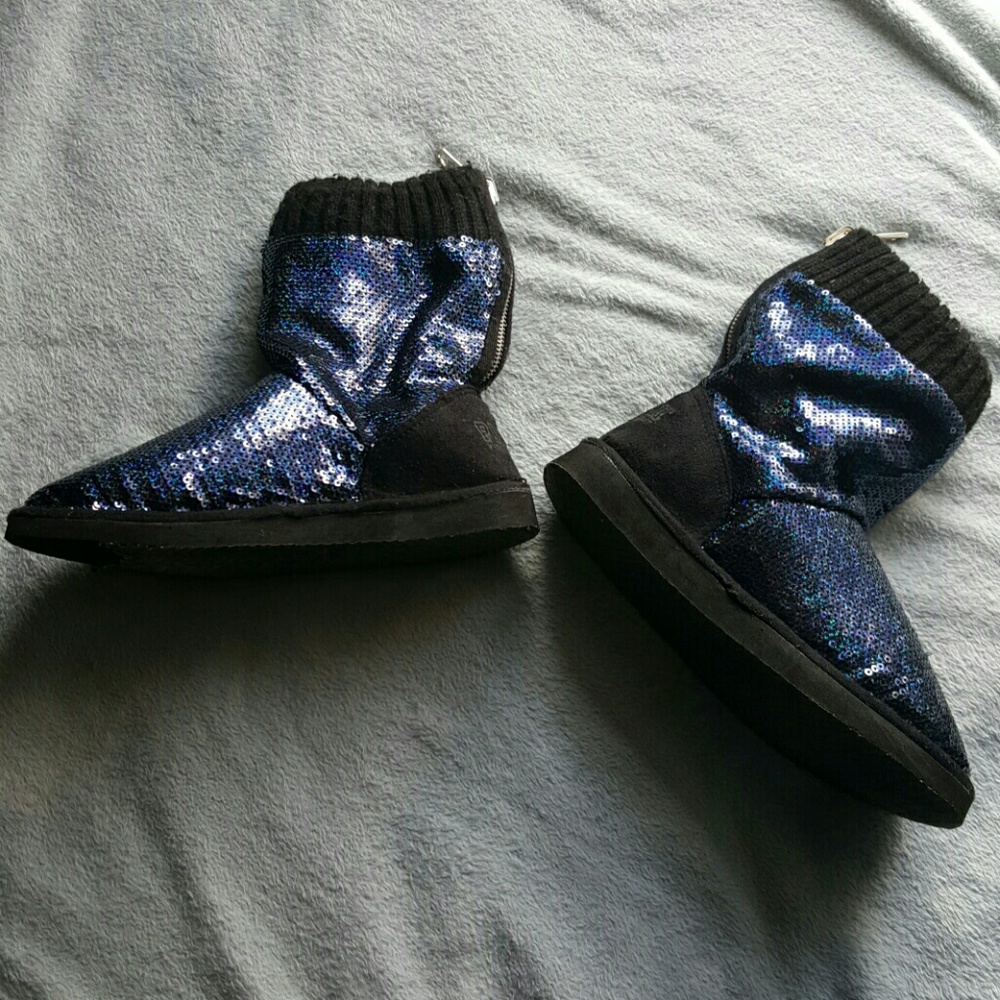 VS Pink sequined boots