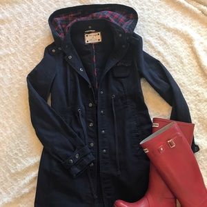 Free People Navy Blue Coat