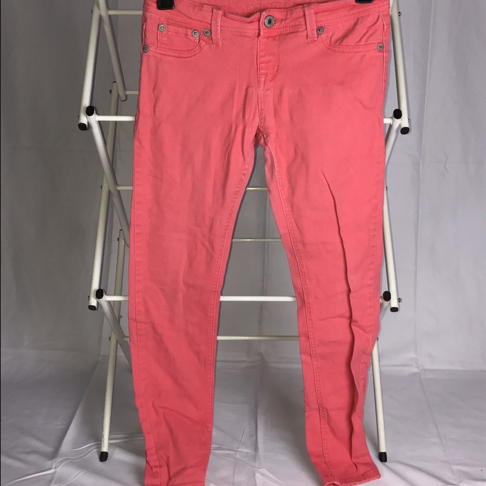 Peach color jeans