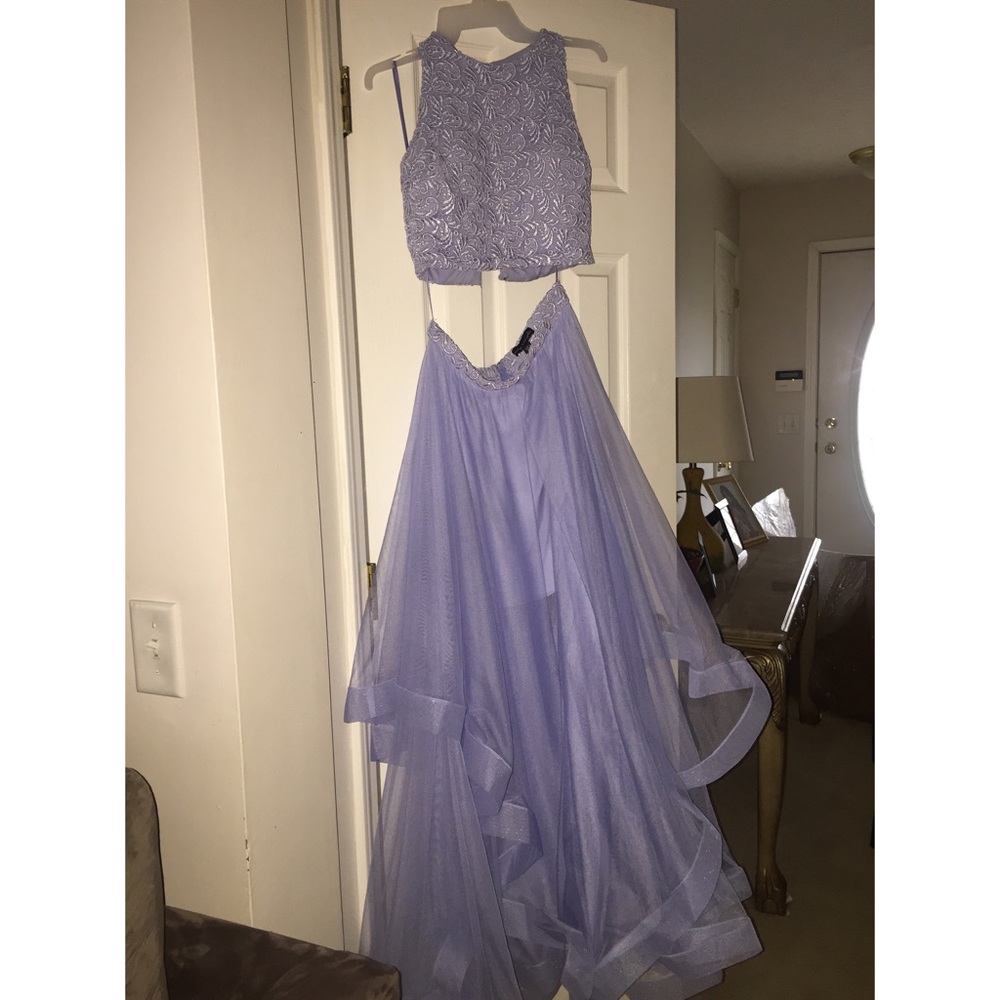 Two piece prom dress