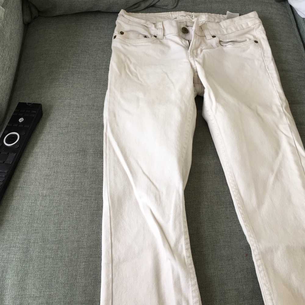 H&M white jeans
