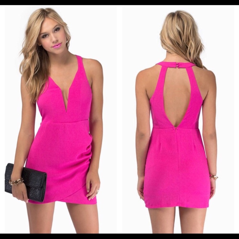tobi plunge v dress