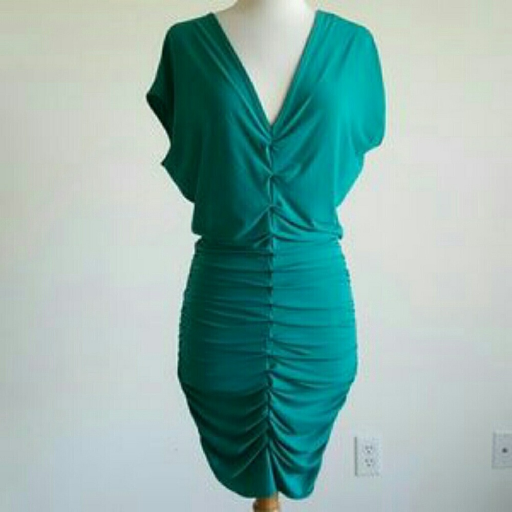 MODA jersey teal dress