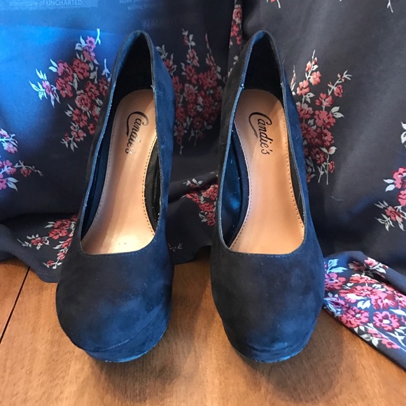 Candie's Shoes - Faux Suede Wedges