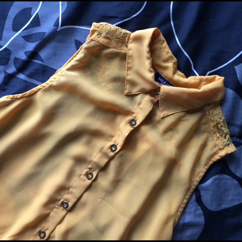 Mustard collared Shirt
