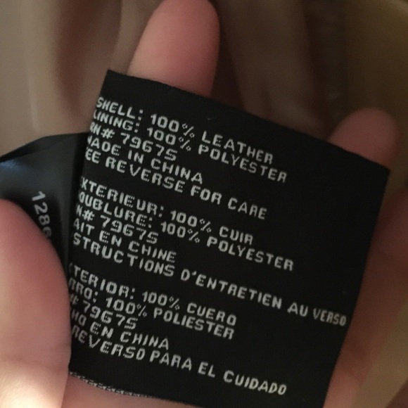 🚫SOLD 🚫LEATHER MOTO JACKET - Picture 4 of 4