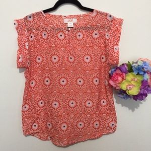 Joe Fresh Patterned Chiffon Blouse