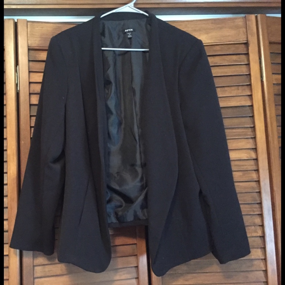 APT 9 black blazer size 1X