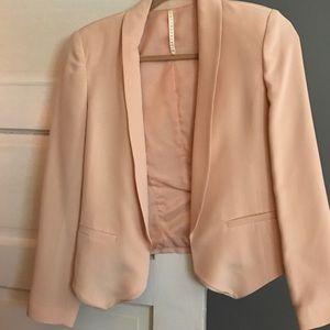truth and pride size small cropped peach blazer