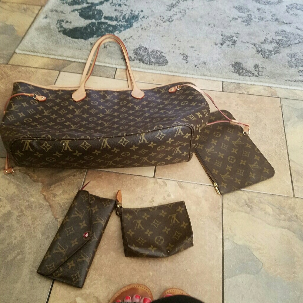Lg neverful wallett, cosmetic bag