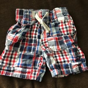 Plaid shorts 18-24 months