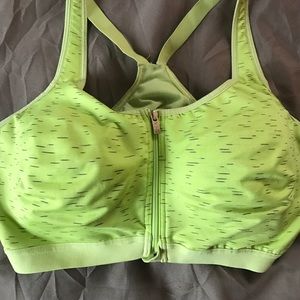 Neon green Victoria Secret sports bra 38D