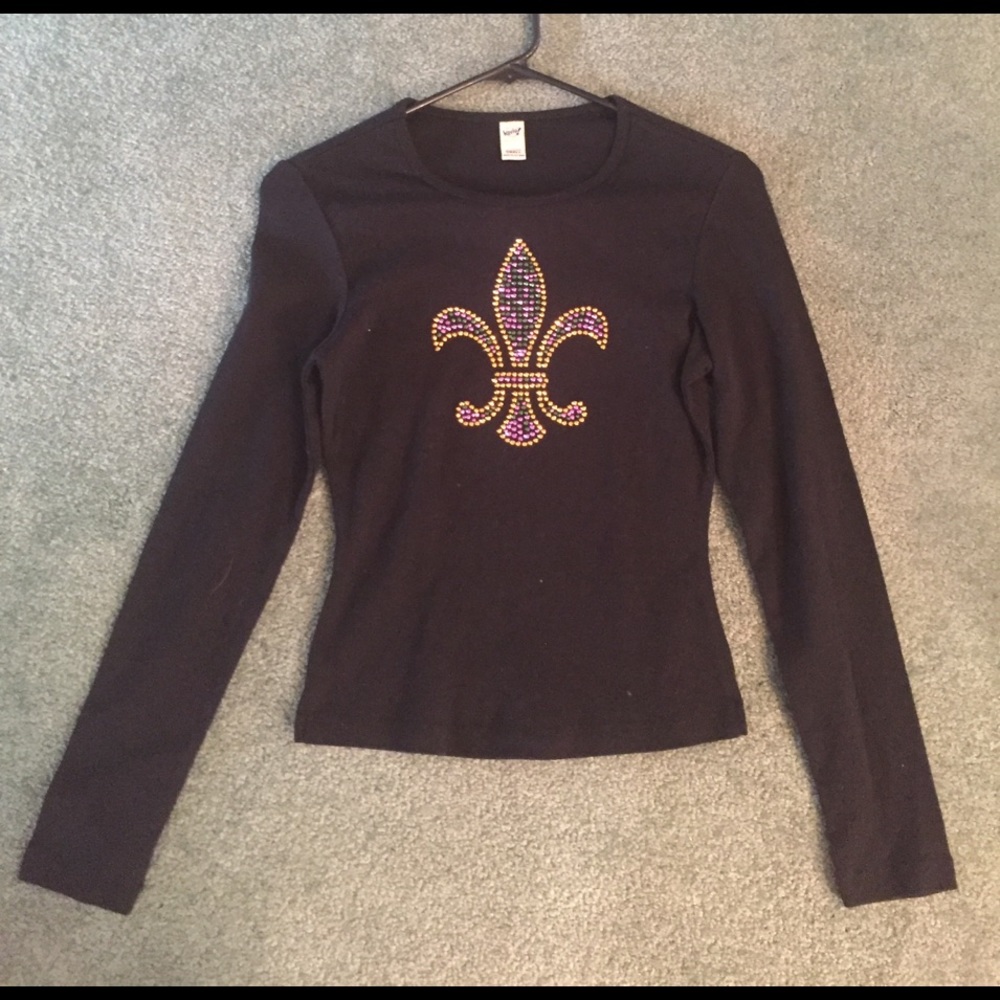 Black Fleur-de-Lis shirt from New Orleans