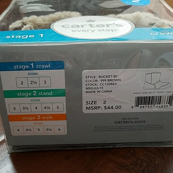 Carters every step stage 1 booties - Picture 4 of 4