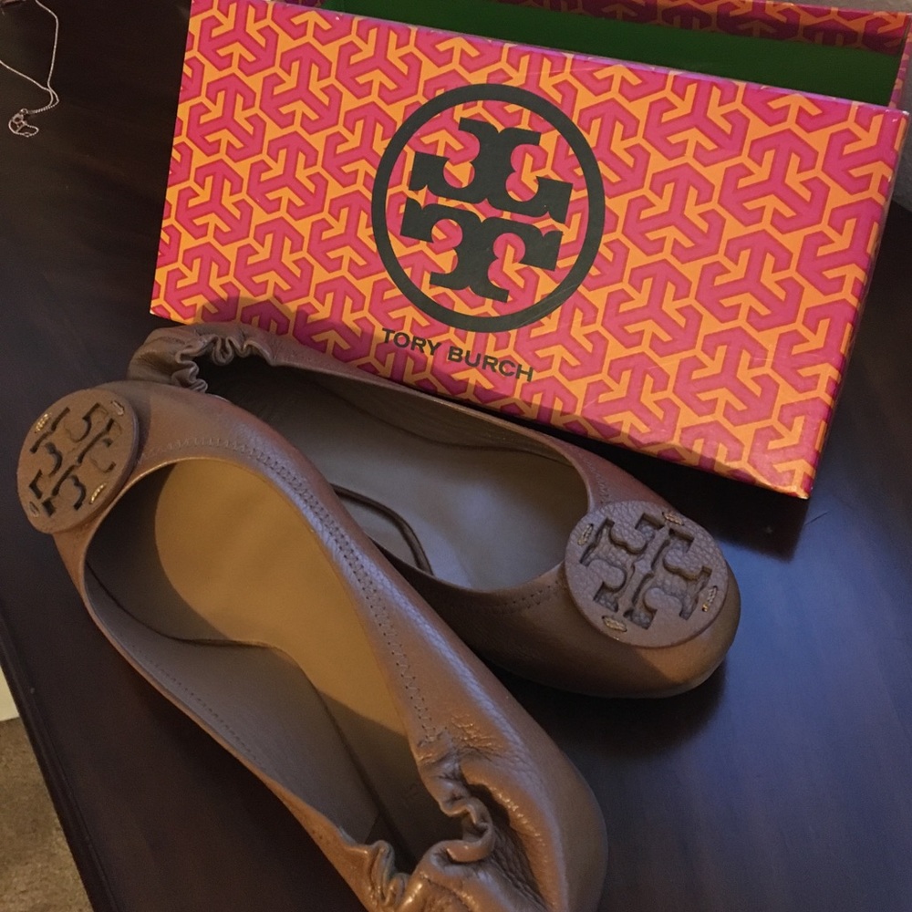 Tory Burch Royal Tan flats.