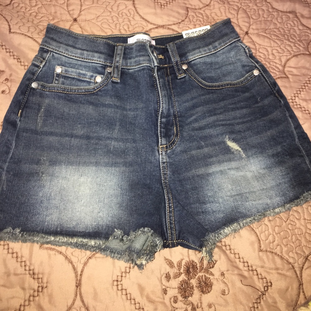 High wasted pink shorts