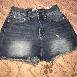 High wasted pink shorts