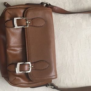 NWOT Tignanello mini brown leather cross body