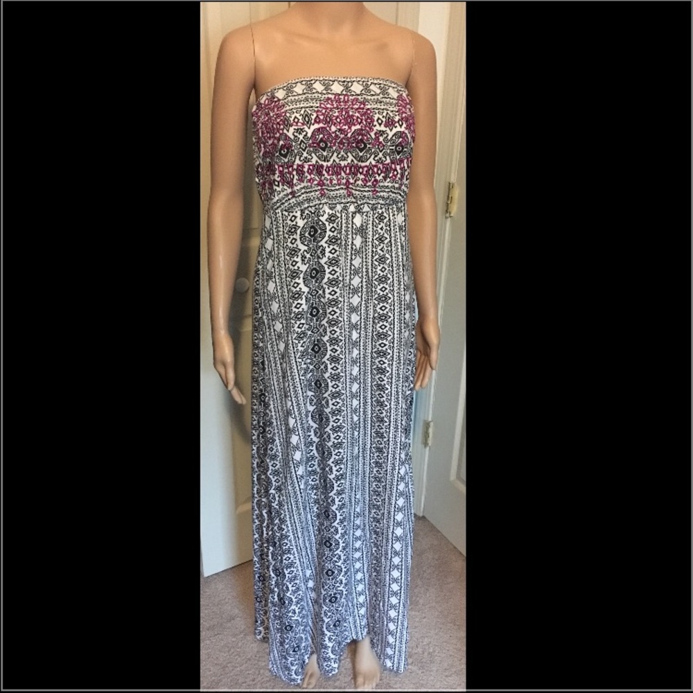 Strapless comfy summer dress