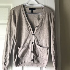 Nude Forever 21 Cardigan