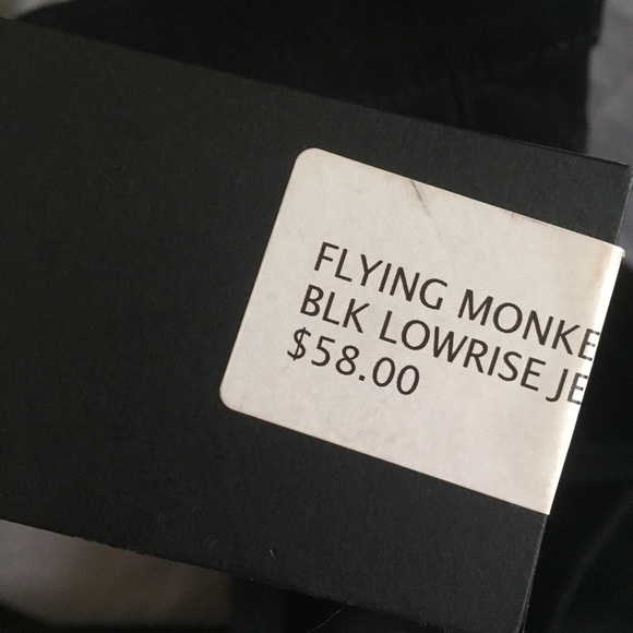 Flying Monkey Black low-rise skinny jeans - Picture 1 of 3