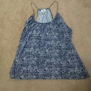 Blue spaghetti strap top