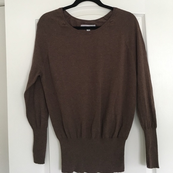 Heather brown knit top - Picture 1 of 3
